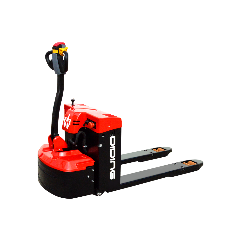 How do electric pallet trucks ensure the safety of warehousing operations?
