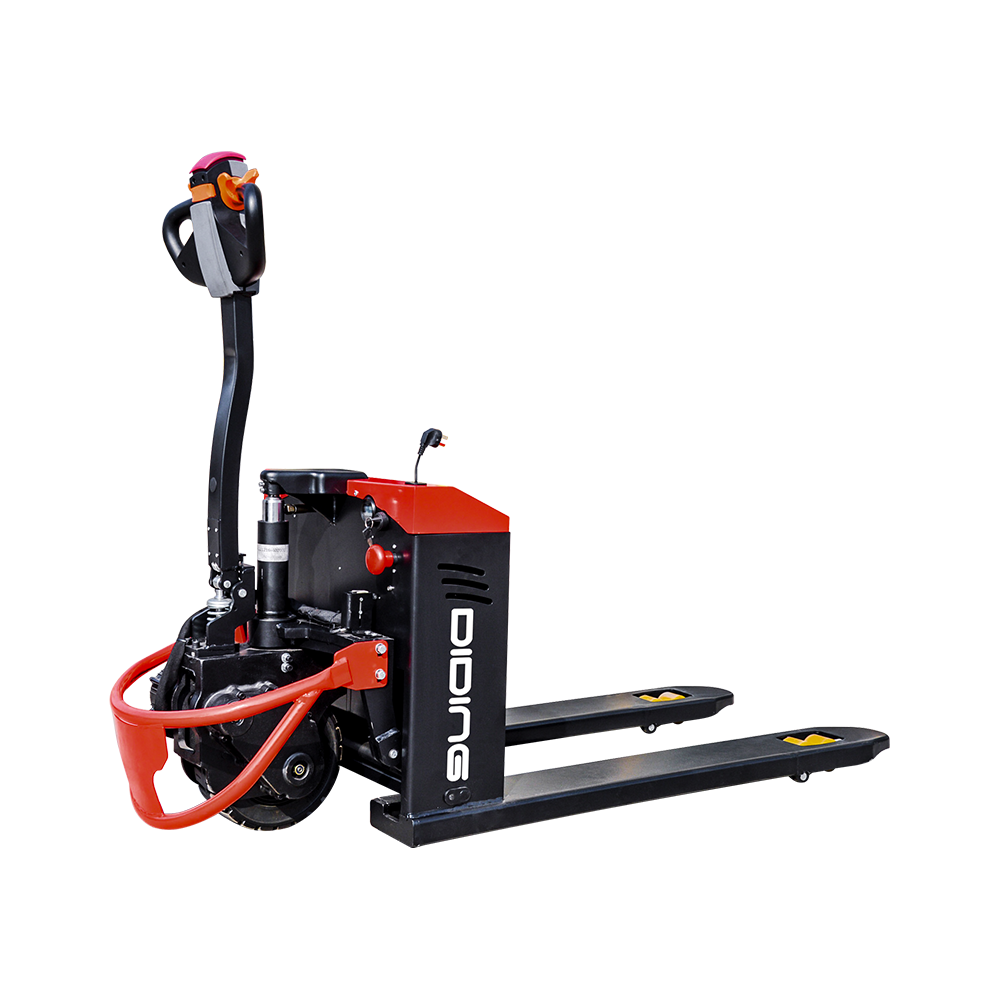 Why do some electric pallet trucks use a combination of materials to make their shells?